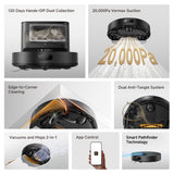 Dreame GoVac 205 Plus: 3-in-1 Vacuum Cleaner and Mop, Auto Empty