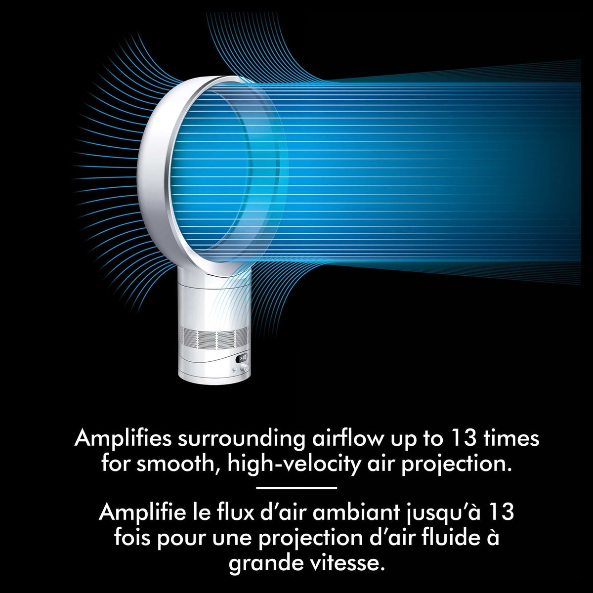 Cool CF1 Fan, White/Silver