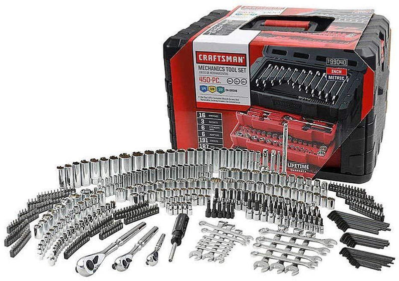 450-Piece Mechanics Set, Ratchet Socket Hand Wrench Z2536