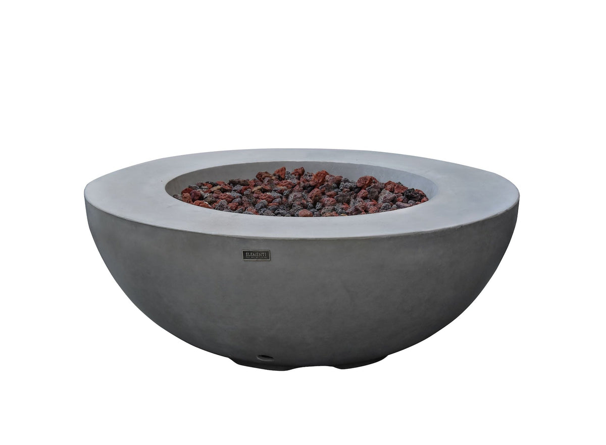 Lunar Bowl Liquid Propane, Light Grey