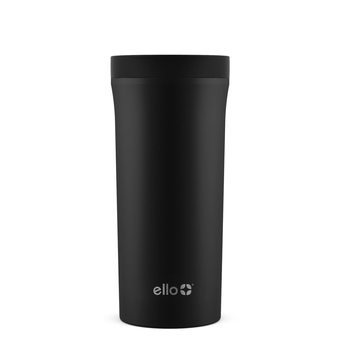 Arabica Vacuum Insulated Stainless Steel Travel Mug, 14-oz, Black, with Leakproof Slider Lid