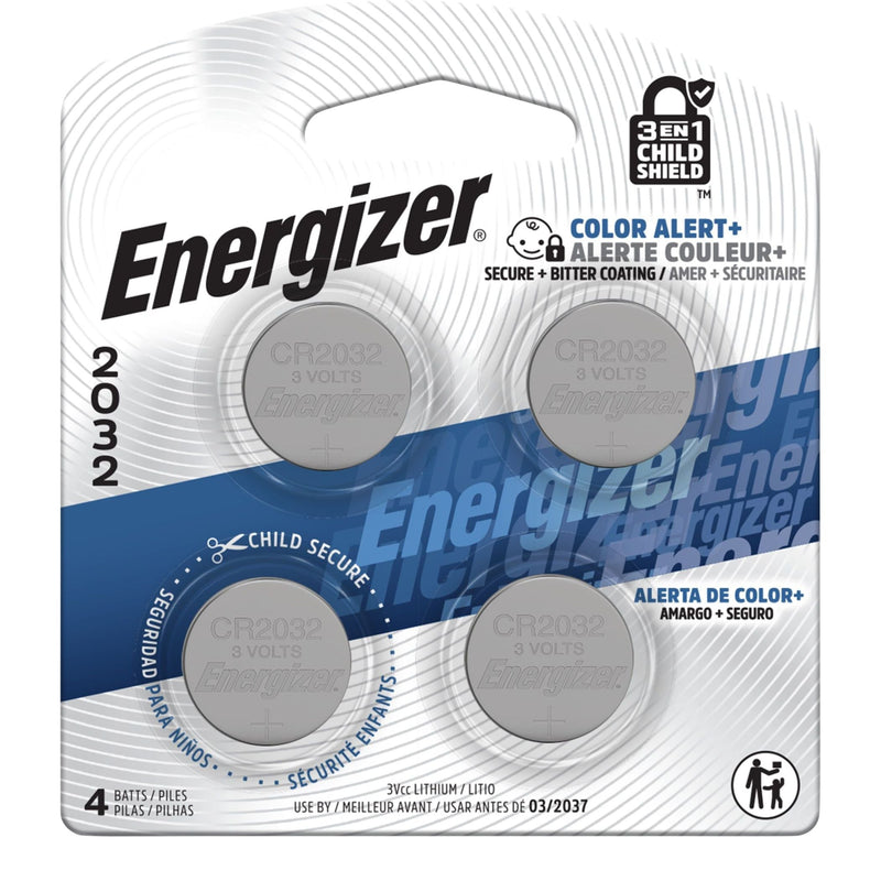 4-pk CR2032 3V / 3 Volt Lithium Coin Cell Batteries, Long Lasting B5999