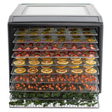 Performance Series 10-Tray Food Dehydrator, Steel, 700W, Stainless Steel, Black