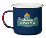 Forest Enamel Camping Mugs, Assorted Designs