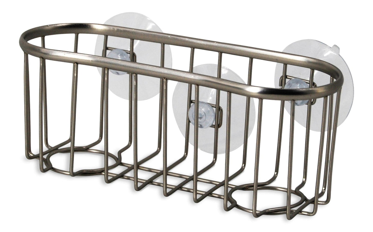 Chrome Sponge & Dishwand Holder / Caddy