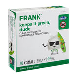 Extra-Small Organic Mint Scented Compostable Food Waste Bags, 40-pk, Clear, 10-L
