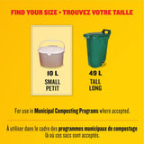 Small 100% Compostable Lemon Scented Food Waste Bags, 100-pk, 10-L