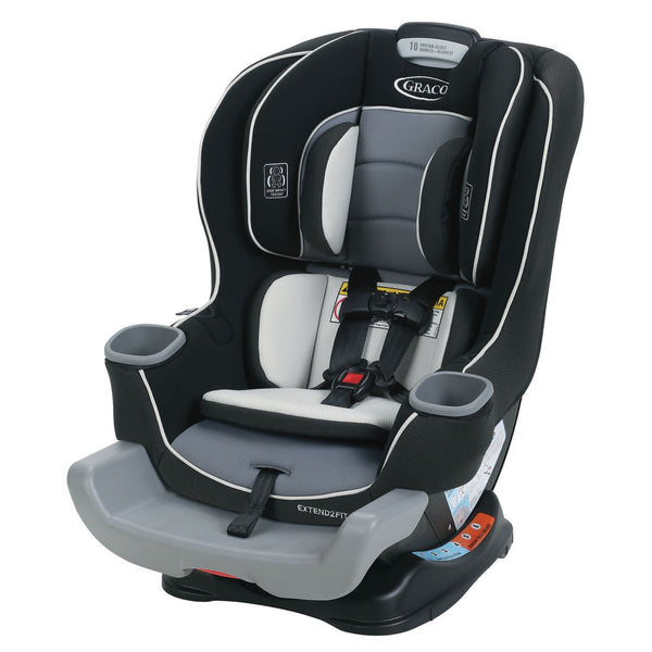 Extend2Fit Convertible Car Seat – Safely Grows with Child from Rear-Facing to Forward-Facing, 1.8-30 kg (4-65 lb), Gotham U2760