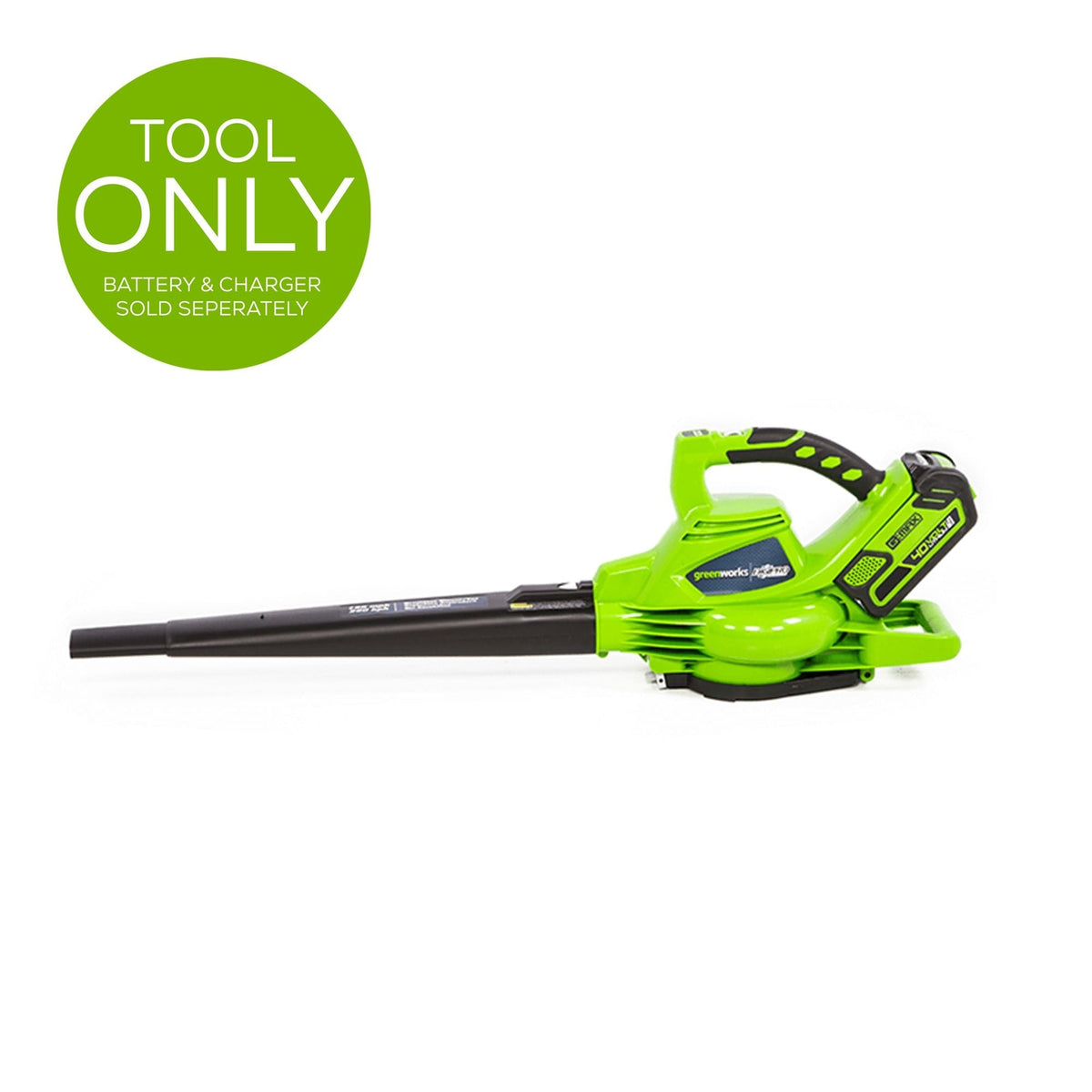 DigiPro 40 V/ 340 CFM Cordless Leaf Blower/Vacuum, Bare Tool Only