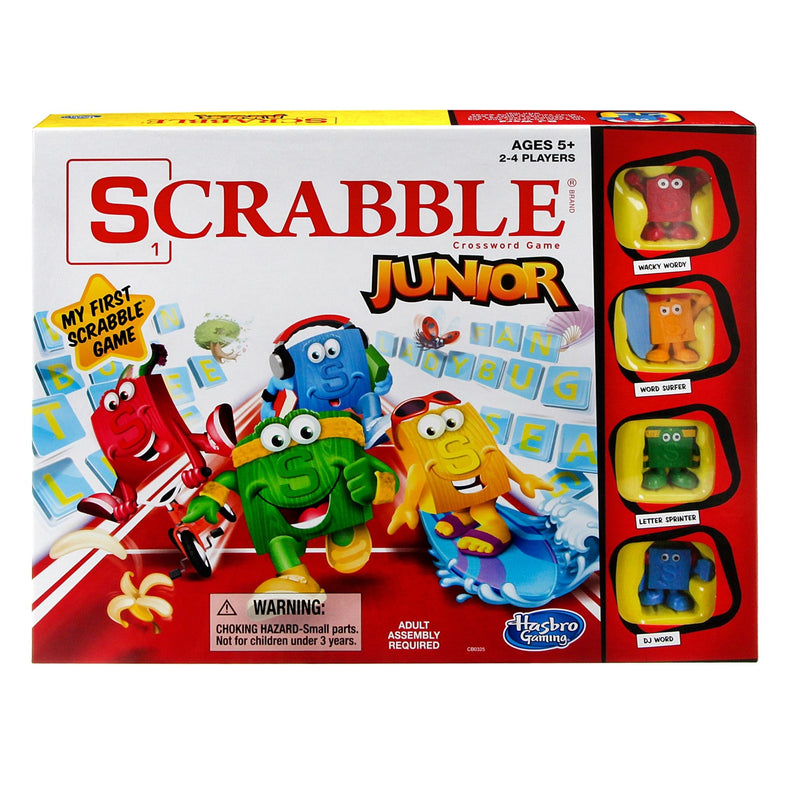 Games Scrabble Junior 2-4 Player Board Game, English/French, Ages 5+ G2289