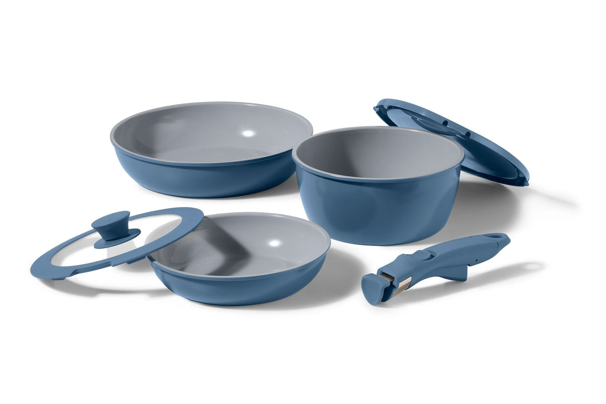 The Rock O Natural Kitchen Set with Detachable Handles, 6-pc