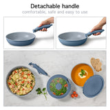 The Rock O Natural Kitchen Set with Detachable Handles, 6-pc
