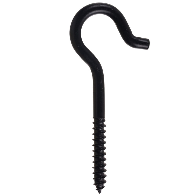 Screw Hook, 4-15/16-in, Black D3055