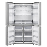 31.5 in. 17 cu. ft. Stainless Steel Counter Depth 4-Door Refrigerator with Triple-Zone Function