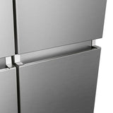 31.5 in. 17 cu. ft. Stainless Steel Counter Depth 4-Door Refrigerator with Triple-Zone Function