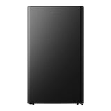 33 in. 3.3 cu ft. Black Compact Fridge with Reversible Curved Door