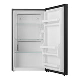 33 in. 3.3 cu ft. Black Compact Fridge with Reversible Curved Door