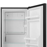 33 in. 3.3 cu ft. Black Compact Fridge with Reversible Curved Door