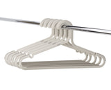 Orderly Anti-Tangle Anti-Slip Garment Hangers, Ecru, 5-pk