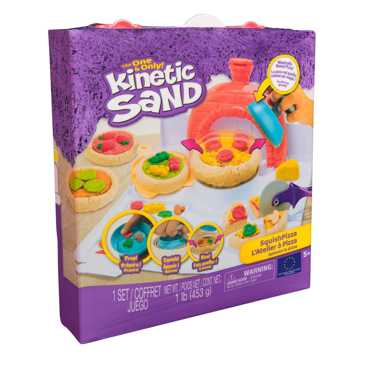 Sand 4-Colour SquishPizza Set with Rising Action