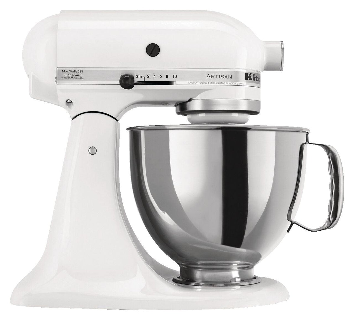 Artisan Series 5-Quart Tilt-Head Stand Mixer, White