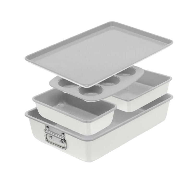 Premium Stackable Cream Non-Stick Bakeware Set, 5-pc M5835