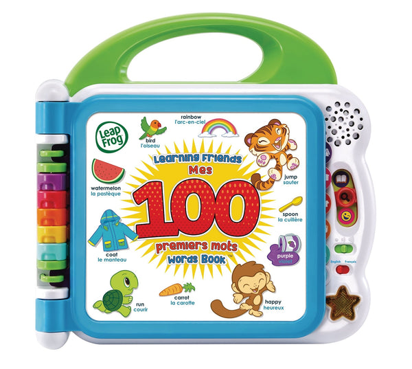 Learning Friends 100 Words Book Play Toy For Toddlers, Bilingual, Ages 18m+ V4381