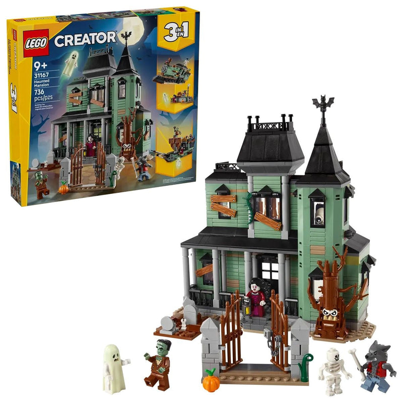 Creator 3-in-1 Haunted Mansion - 31167, 736-pcs, Ages 9+ Z5744