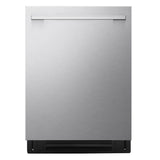 24 in. Stainless Steel FlushFit Top Control Dishwasher with AutoVentDry and Floor Status Indicator