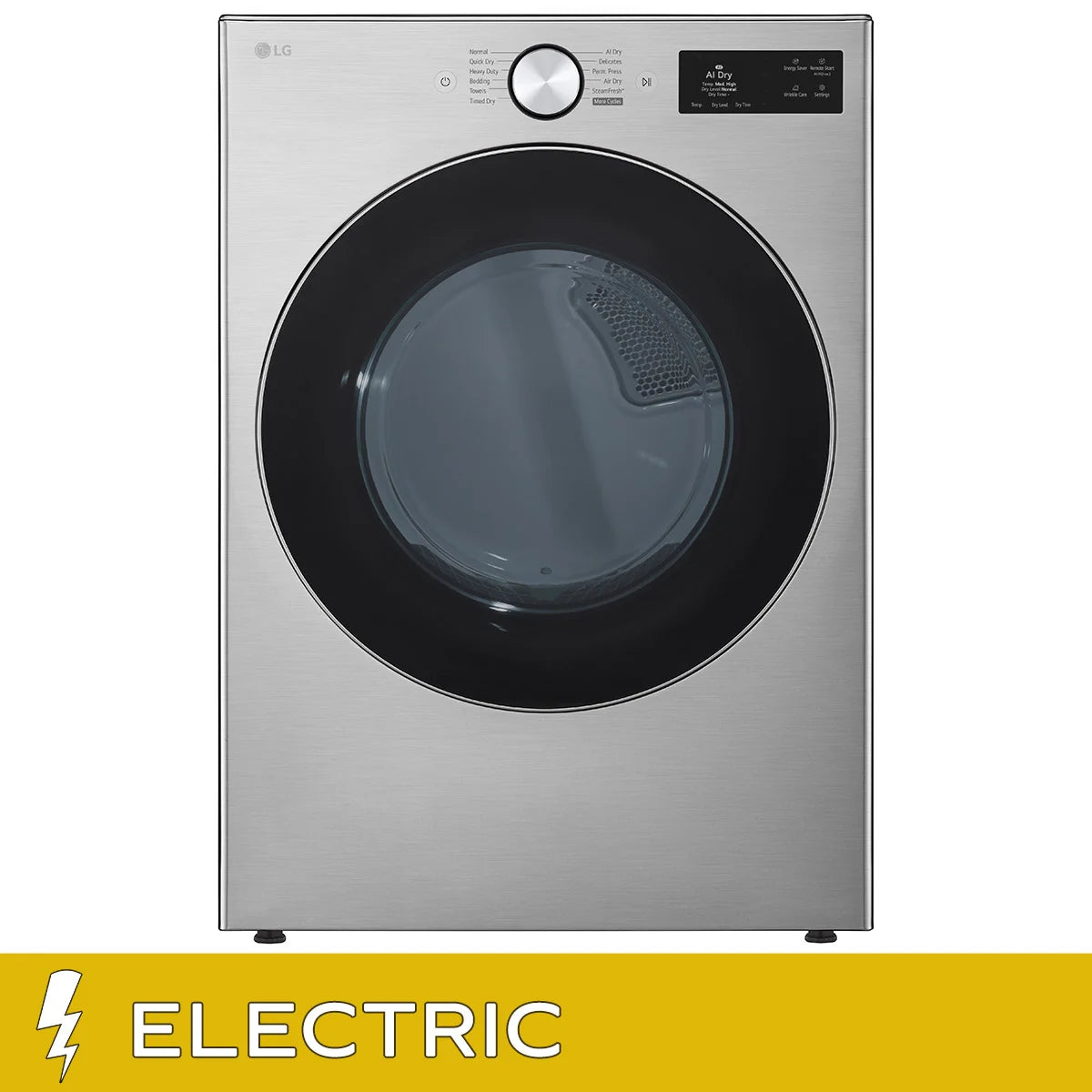 27 in. 7.4 cu ft. Graphite Steel Electric Dryer with AI Sensor Dry