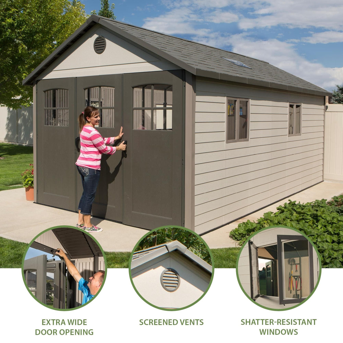 Outdoor Storage Shed, 11-ft x 18.5-ft