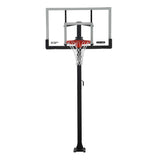 Portable Adjustable In-Ground Mammoth Bolt Down Outdoor Basketball Hoop, 54-in