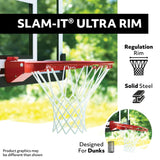 Portable Adjustable In-Ground Mammoth Bolt Down Outdoor Basketball Hoop, 54-in