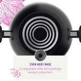 5.6qt Non-Stick Karahi with lid 30cm 12in