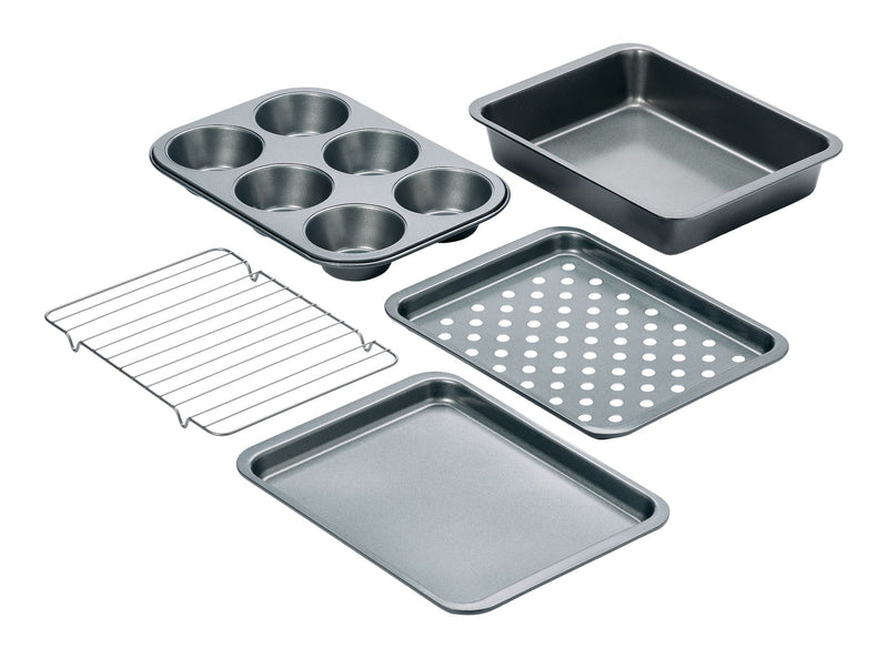 Grey Non-Stick Toaster Oven Bakeware Set, 5-pc Z7533