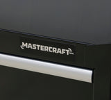 5-Drawer Powder-Coated Steel Tool Cabinet, Black, 36-in