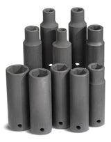 1/2-in Drive Deep Impact Socket Set, Metric, 10-pc