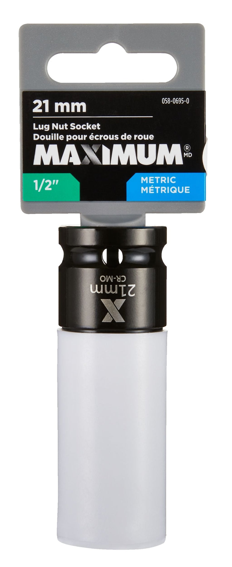 1/2-in Drive Lug Nut Socket, 21-mm