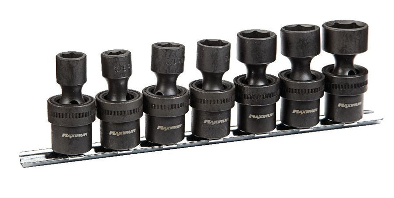 3/8-in Drive Swivel Impact Socket Set, 7-pc, SAE, CRMO A7909