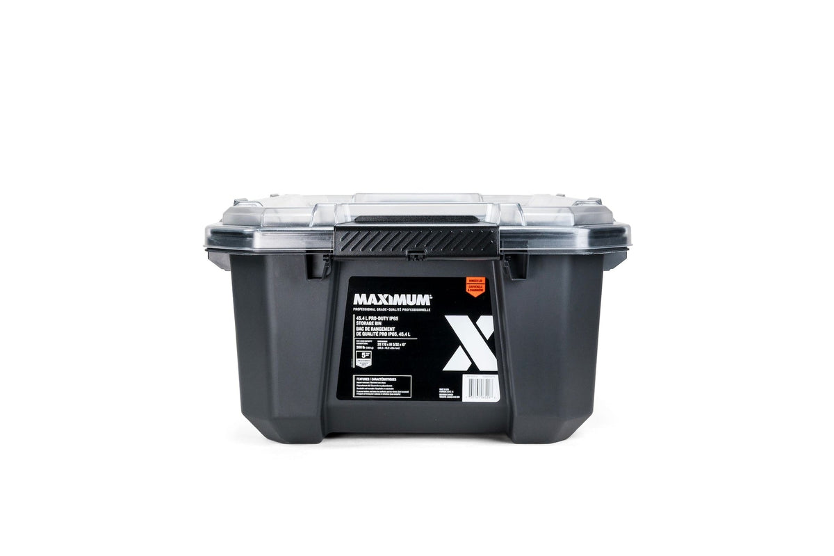 Pro Duty Storage Box with Secure Closure, 45.4-L