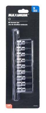 Star-drive Bit Socket Set, Heat Treated, 9-pc