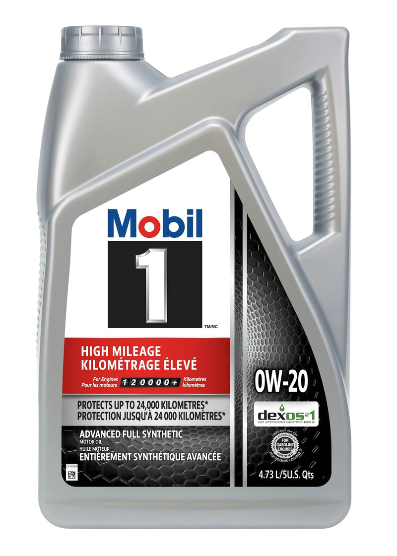 High Mileage 0W20 Synthetic Engine/Motor Oil, 4.73-L J5381
