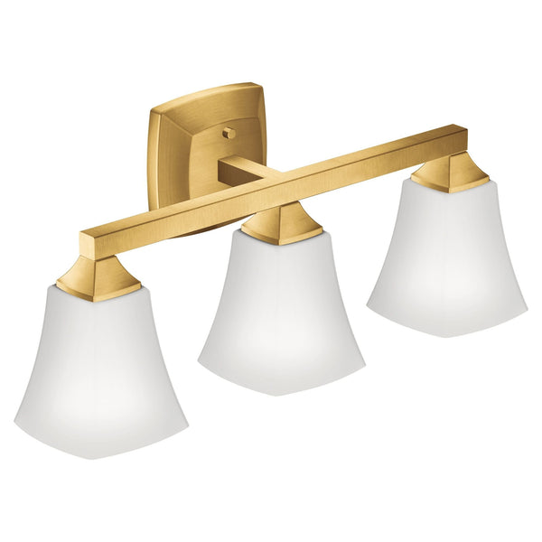 Voss 3-Light Vanity Lighting Fixture, Brushed Gold O7914