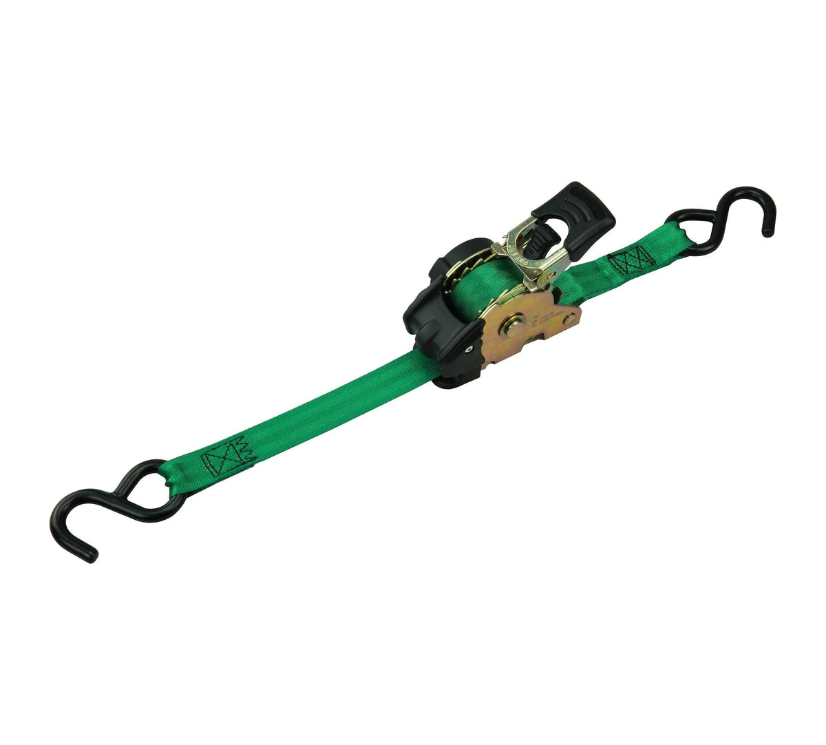 1,200-lb Retractable Ratchet Tie Down Straps, 1-in x 10-ft (2.54 cm x 3 m), 2-pk