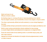 3,300-lb Retractable Heavy-Duty Ratchet Tie Down Straps, 2-in x 10-ft, 2-pk