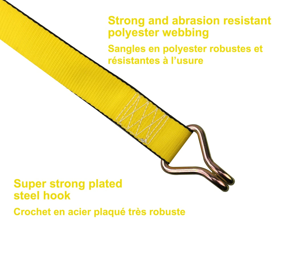 5,000-lb J-Hook Winch Strap, 2-in x 10-ft