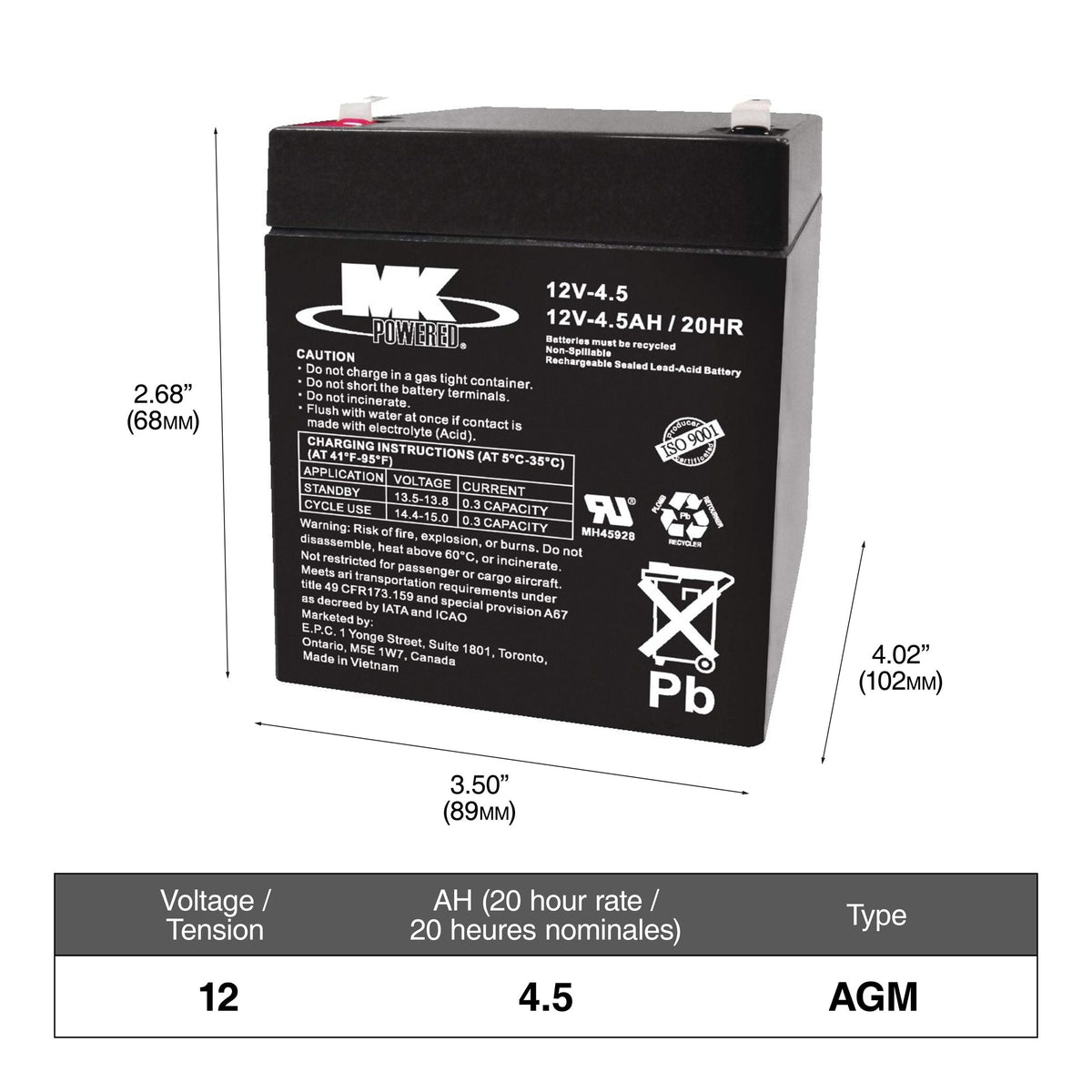 NAUTILUS EXTREME AGM Group Size 24 Battery