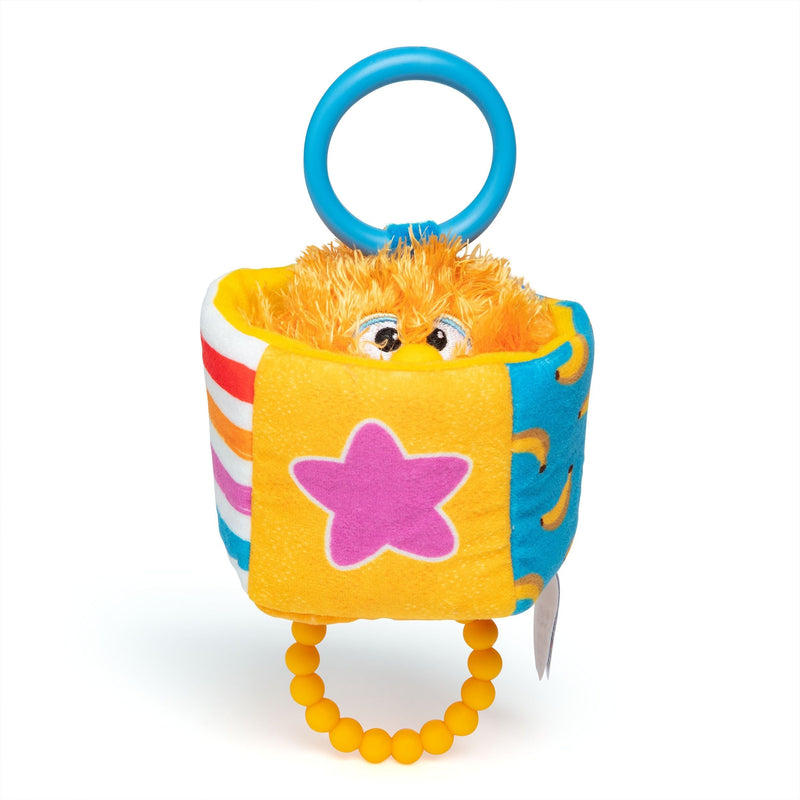 Herbie Sensory Take-Along Toy, Baby Swing & Baby Stroller Teething Toys with Rattle & Clip, Toddler Toys O3291