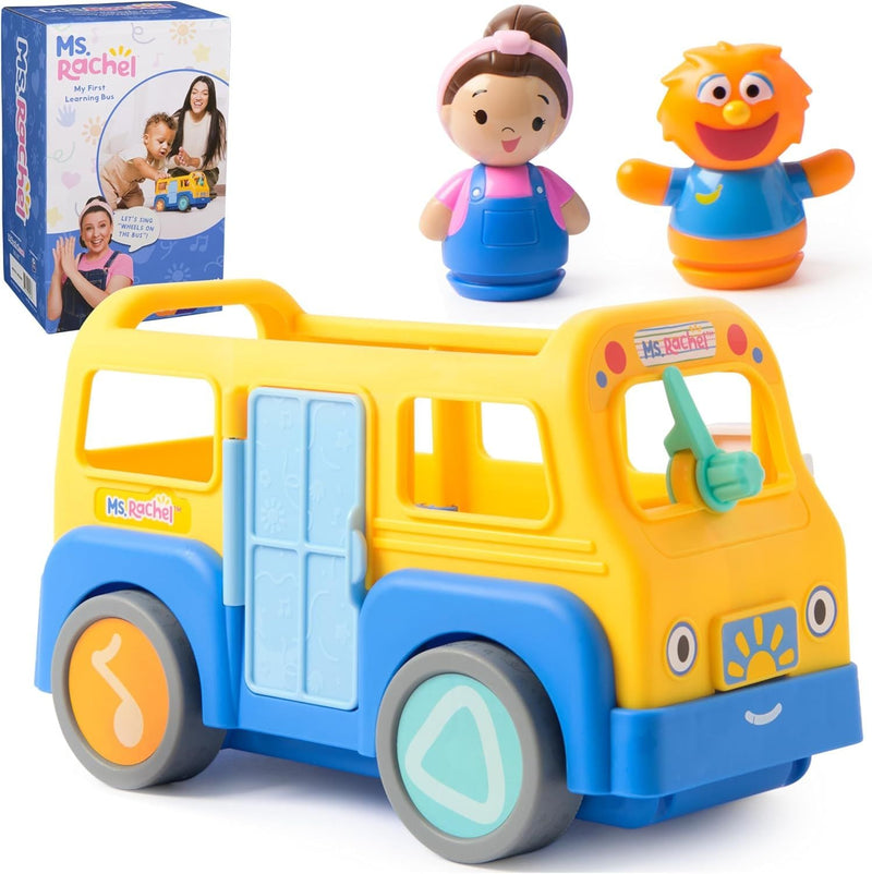 My First Learning Electronic School Bus with 2 Figures, Music & Sounds Playset, Ages 1+ D1180