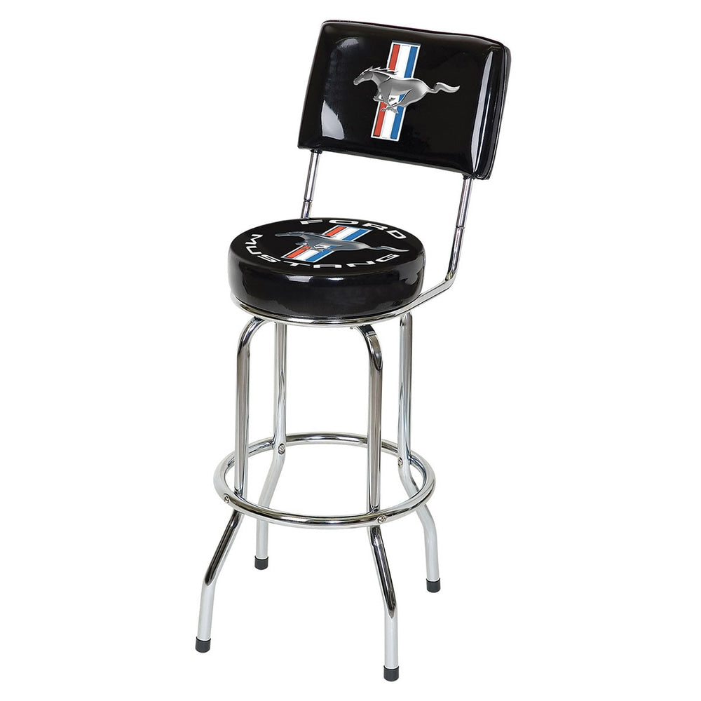 Swivel Bar Stool with Backrest